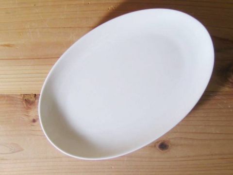 【送料無料】24.3ｃｍ楕円皿（強化磁器）規格外品
