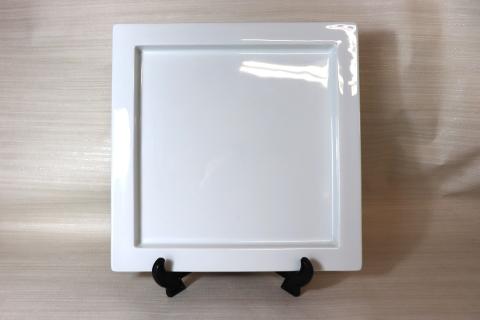 【送料無料】【規格外品】白磁26.5cm縁高スクエアープレート(KO192)