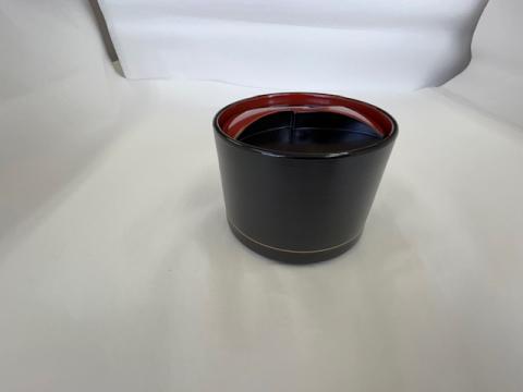 【送料無料】いざよい蓋物　黒内朱金線　蓋付　８分目容量２３０ｃｃ　割烹仕様　日本製