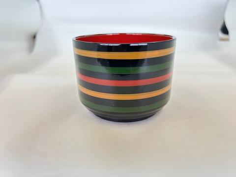 【送料無料】切立飯器　　親のみ　黒内朱渕黒　ロクロ筋　８分目容量400cc　割烹仕様　日本製