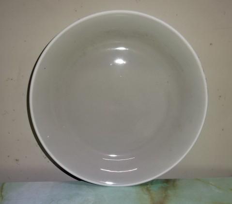 【送料無料】美濃焼　ベージュリム付き深口21.7cmプレート（約700cc）